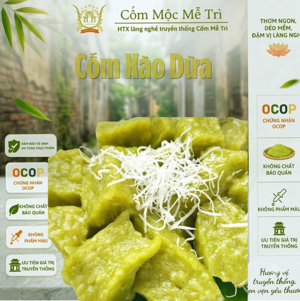 Cốm xào dừa